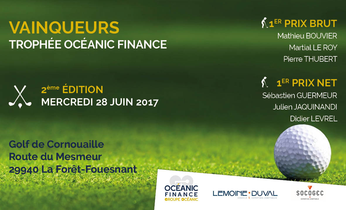 Les vainqueurs du Trophée Océanic Finance